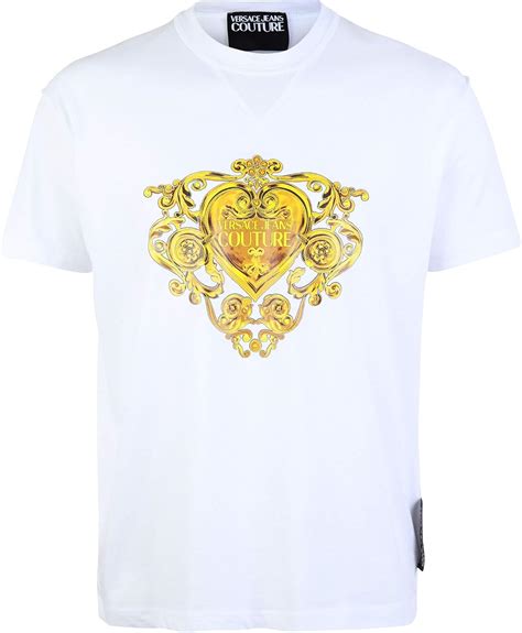 versace jeans tshirt herren wie fallen größen aus|versace jeans couture white shirt.